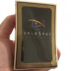Vintage Gemaco WorldSpace Corporation Plastic Coated Playing Cards Sealed